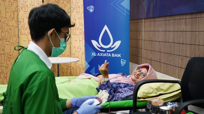 Dukung Kepedulian Sosial Masyarakat Ratusan Karyawan XL Axiata Ikut Donor Darah