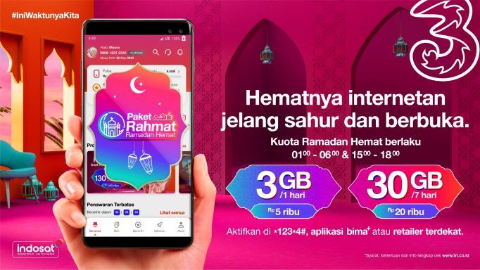 Sambut Bulan Ramadan, Tri Mengajak Pelanggan untuk Memaknai Momen Kebersamaan dengan Lebih Nyata