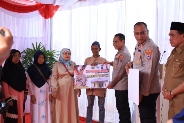 Program Bedah Rumah, Polda Kalsel Target 130 Unit Rumah