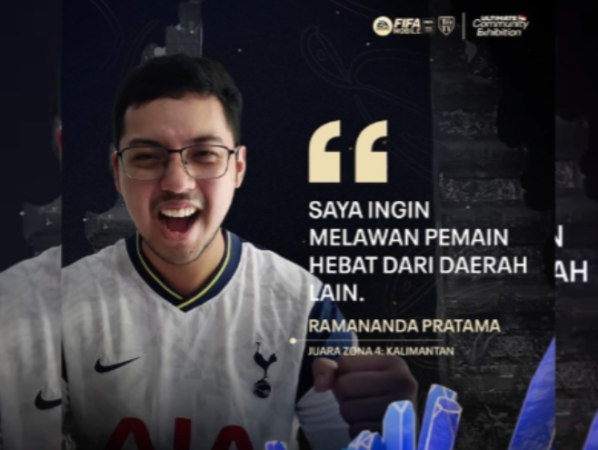 Ramananda Pratama alias Weehuuu Jawara Fifa Mobile Ultimate Community Exhibition Fifa Mobile di Bali