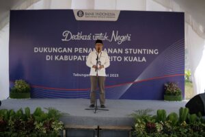 Percepat Penurunan Stunting, BI Kalsel Serahkan Bantuan PSBI di Barito Kuala