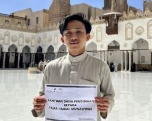 Bantuan Biaya Pendidikan di Luar Negeri kepada Fajar Haikal Munawwar dari Bank Kalsel