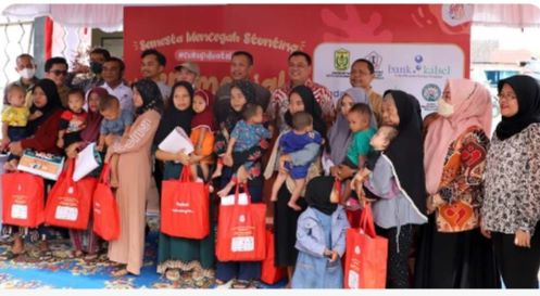 CSR Bank Kalsel Dukung Program Semesta Mencegah Stunting #CukupDuaTelur