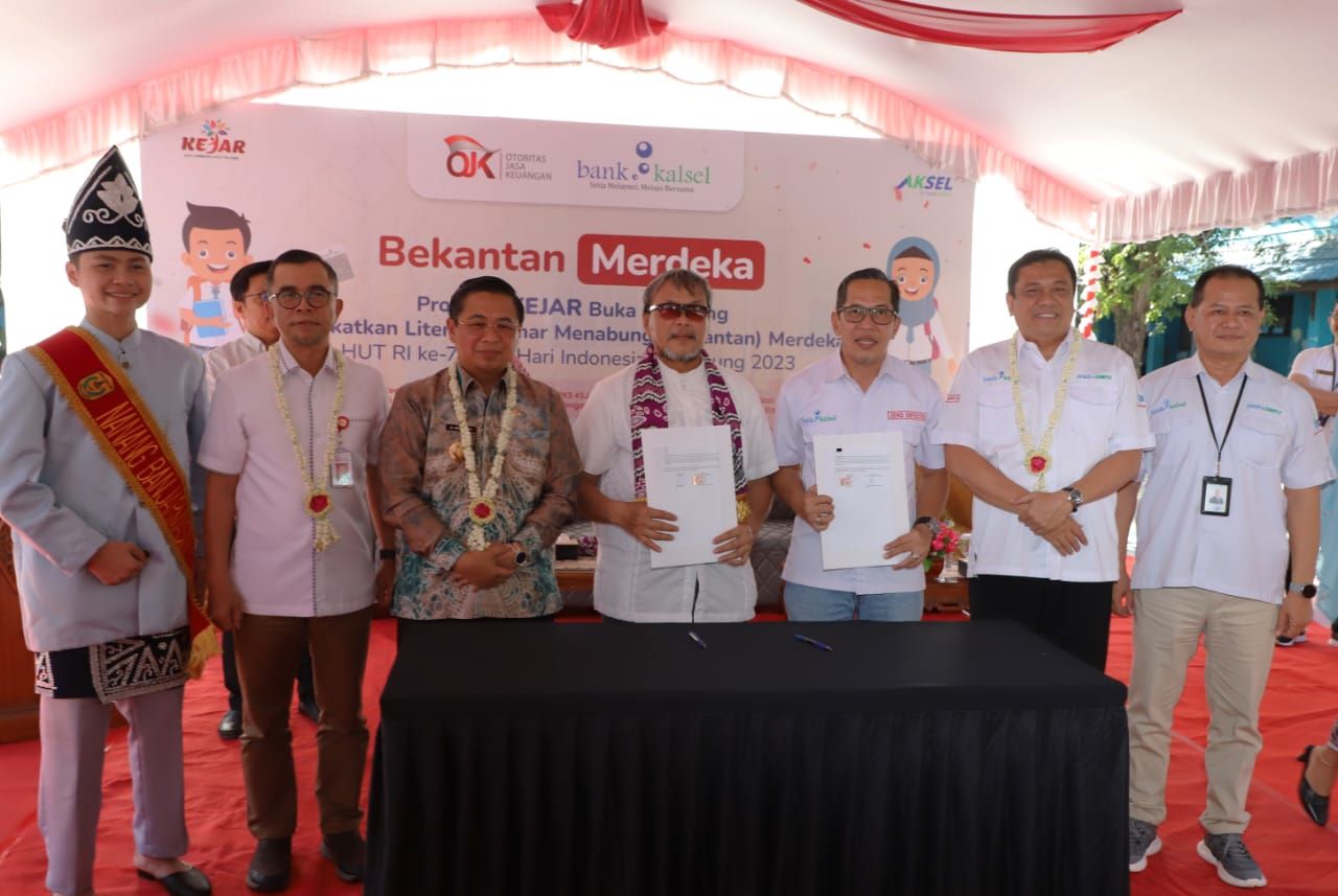 Sukseskan KEJAR Award 2023, Bank Kalsel Kembali Lakukan Peningkatan Literasi dan Inklusi Keuangan Melalui Program Bekantan