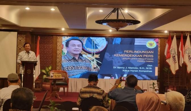 Benny Mamoto Buka Rapimnas SMSI 2023, Harapkan Keputusan Strategis Untuk Pemilu Damai