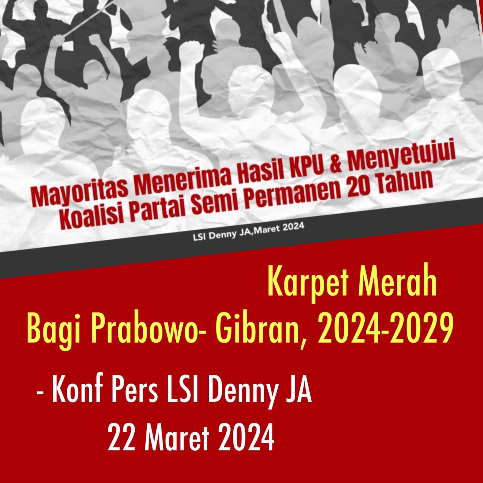 Karpet Merah untuk Prabowo- Gibran 2024-2029