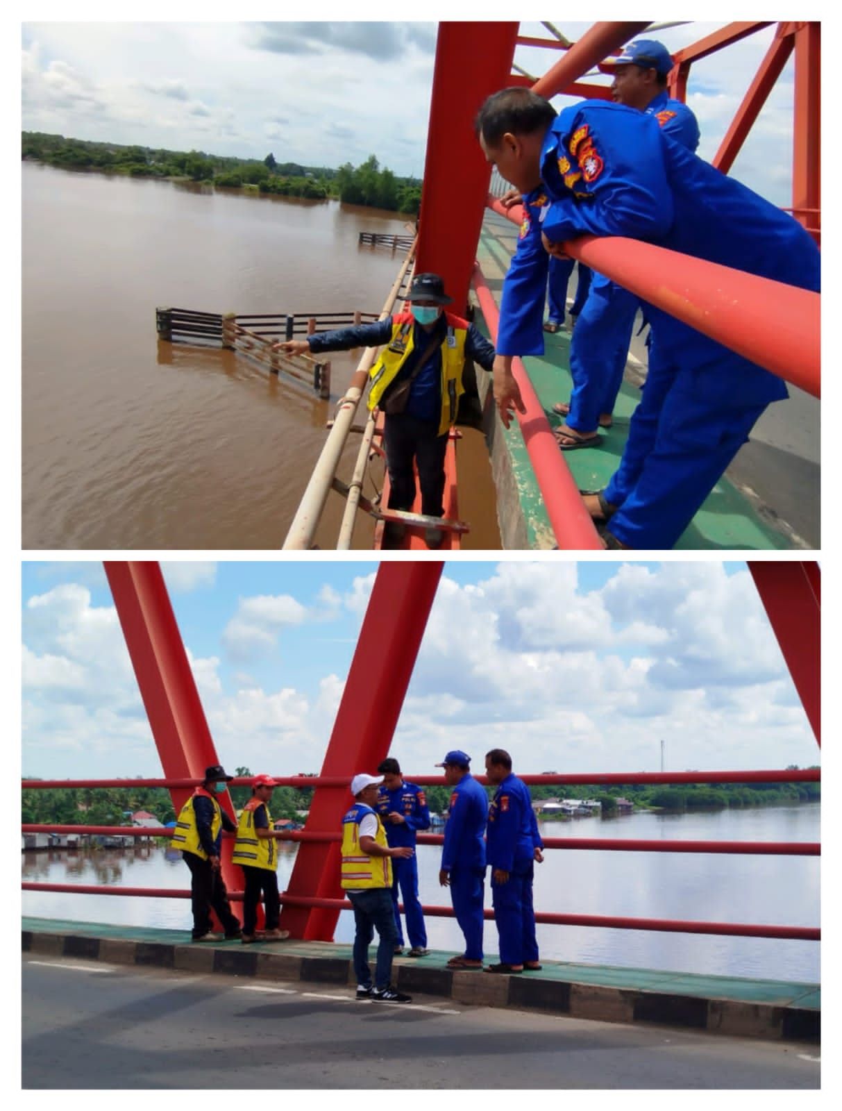 Pasca Insiden di Jembatan Pulau Telo, BPJN, POL AIR dan ABK Turun ke Lapangan