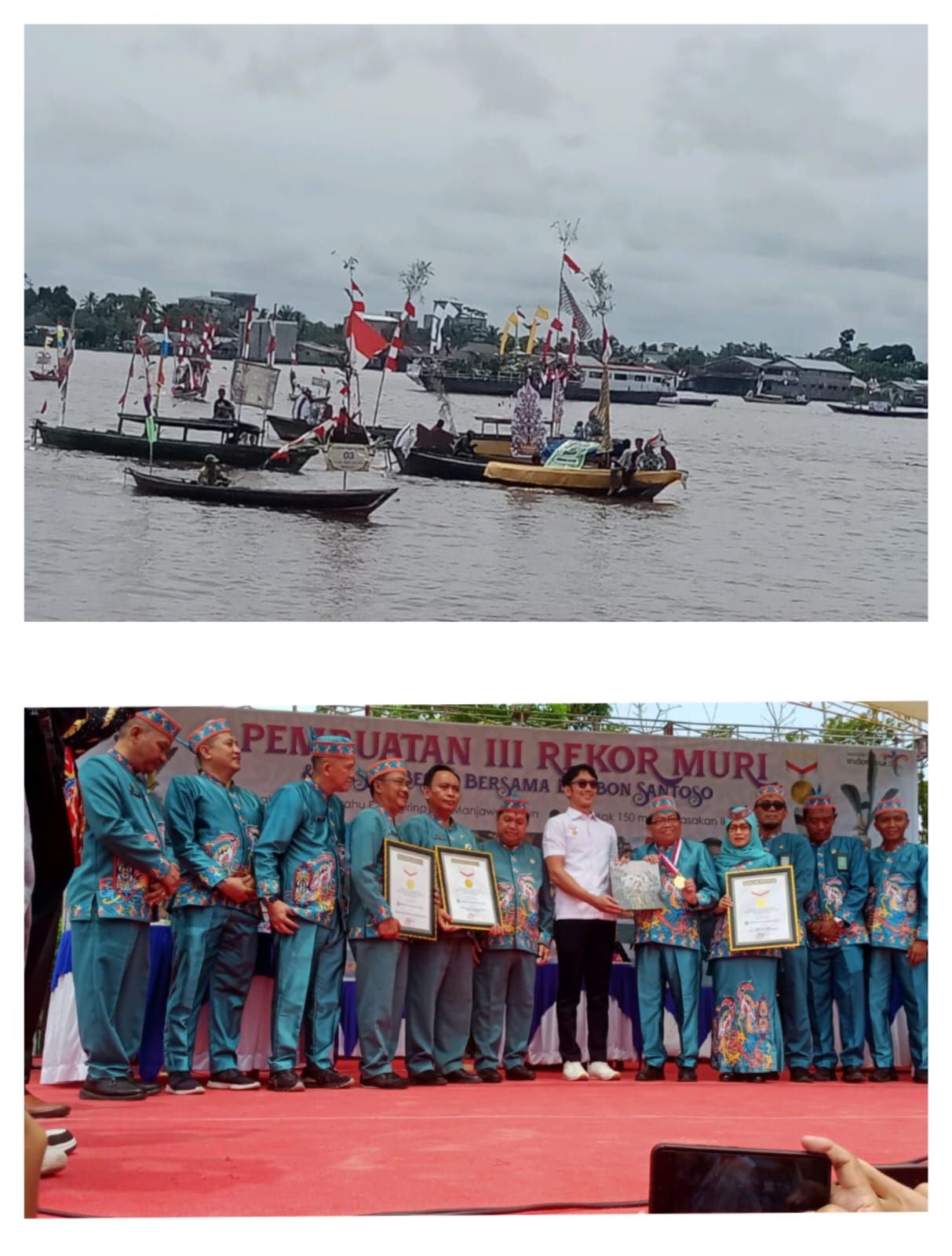 Laluhan dan Penyerahan Piagam Rekor MURI digelar