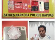 Satresnarkoba Polres Kapuas Berhasil Ungkap Kasus Narkoba dengan Barang Bukti 11,8 Gram Sabu