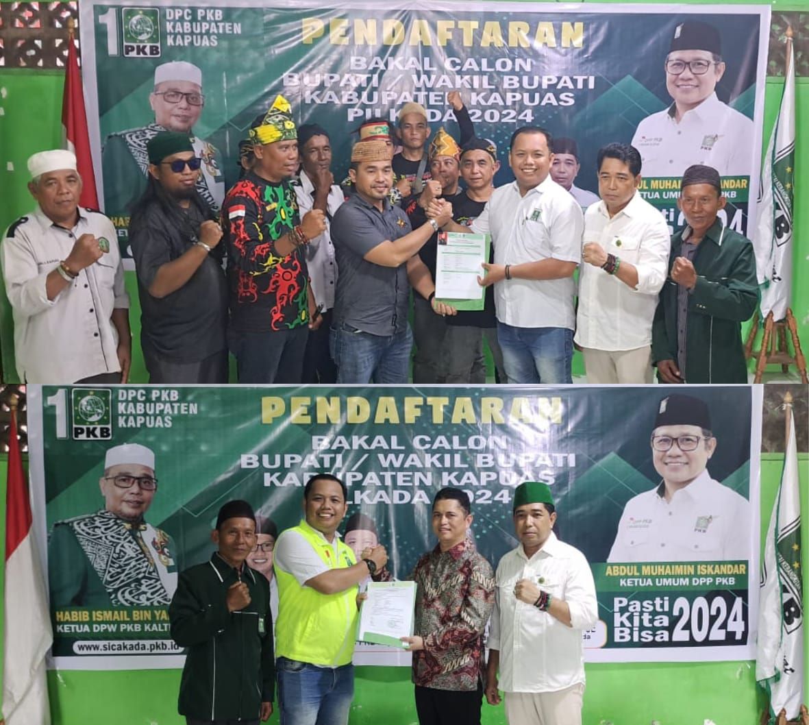 2 Tokoh Kapuas Aulia Ibrahim & H Rustam Daftar di PKB Kapuas