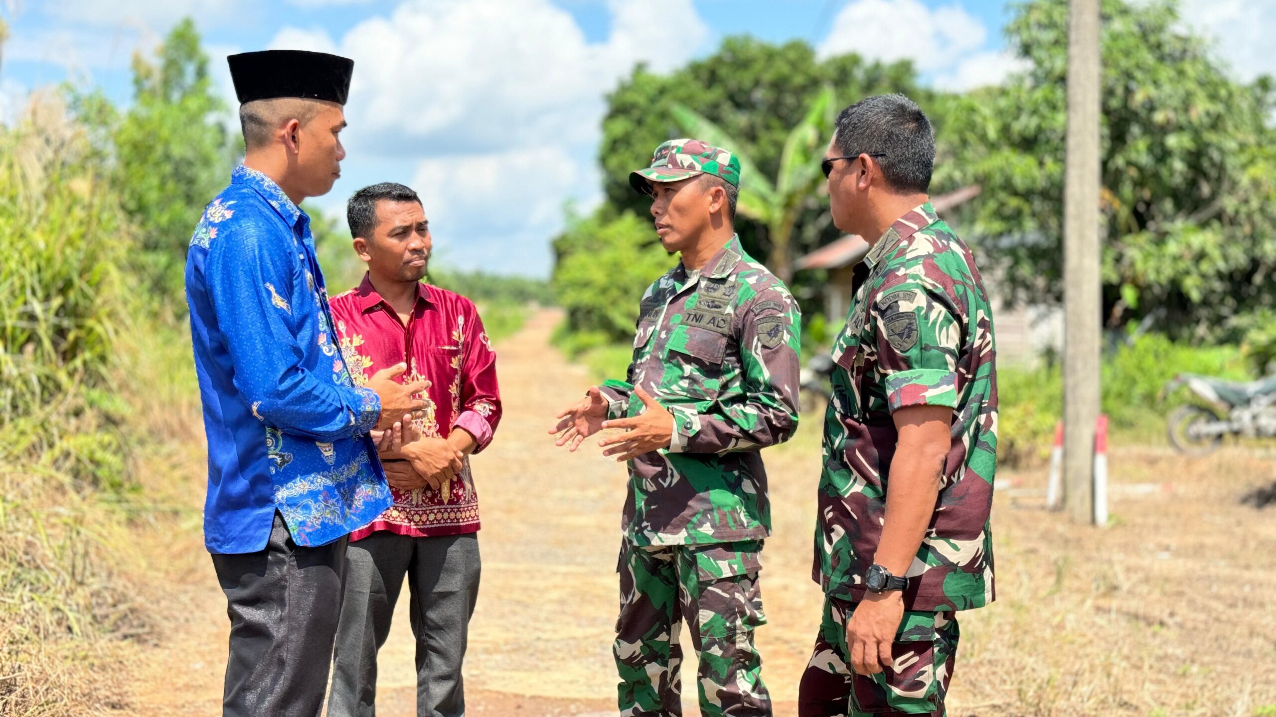 Dandim 1011/KLK Tinjau Lokasi TMMD ke 121 di Mantangai Kabupaten Kapuas