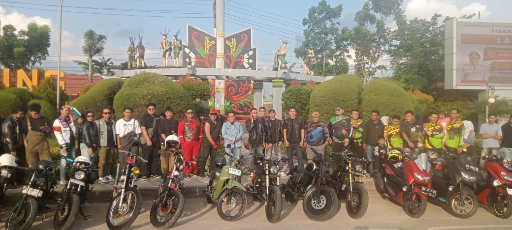 Ratusan Bikers Kapuas Tampil Gemilang dalam Rolling City