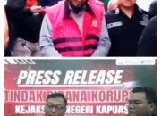 Dua Tersangka Kasus Korupsi Pembangunan RS Pratama Pujon di Kapuas Ditahan