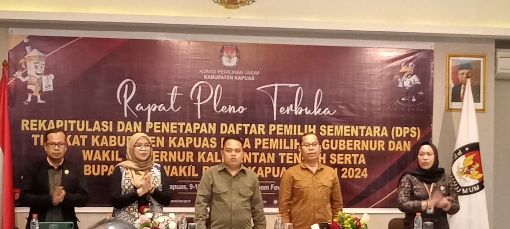 KPU Kapuas Tetapkan Daftar Pemilih Sementara (DPS) untuk Pilkada 2024