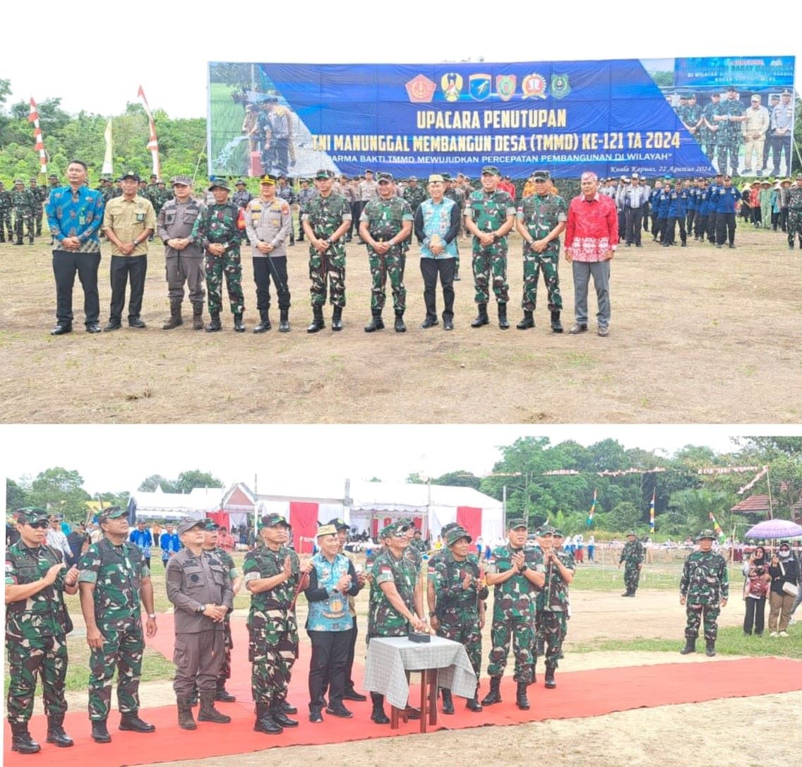 TMMD ke-121 di Desa Manyahi Resmi Ditutup, Pangdam XII Tanjungpura Apresiasi Sinergi TNI dan Masyarakat