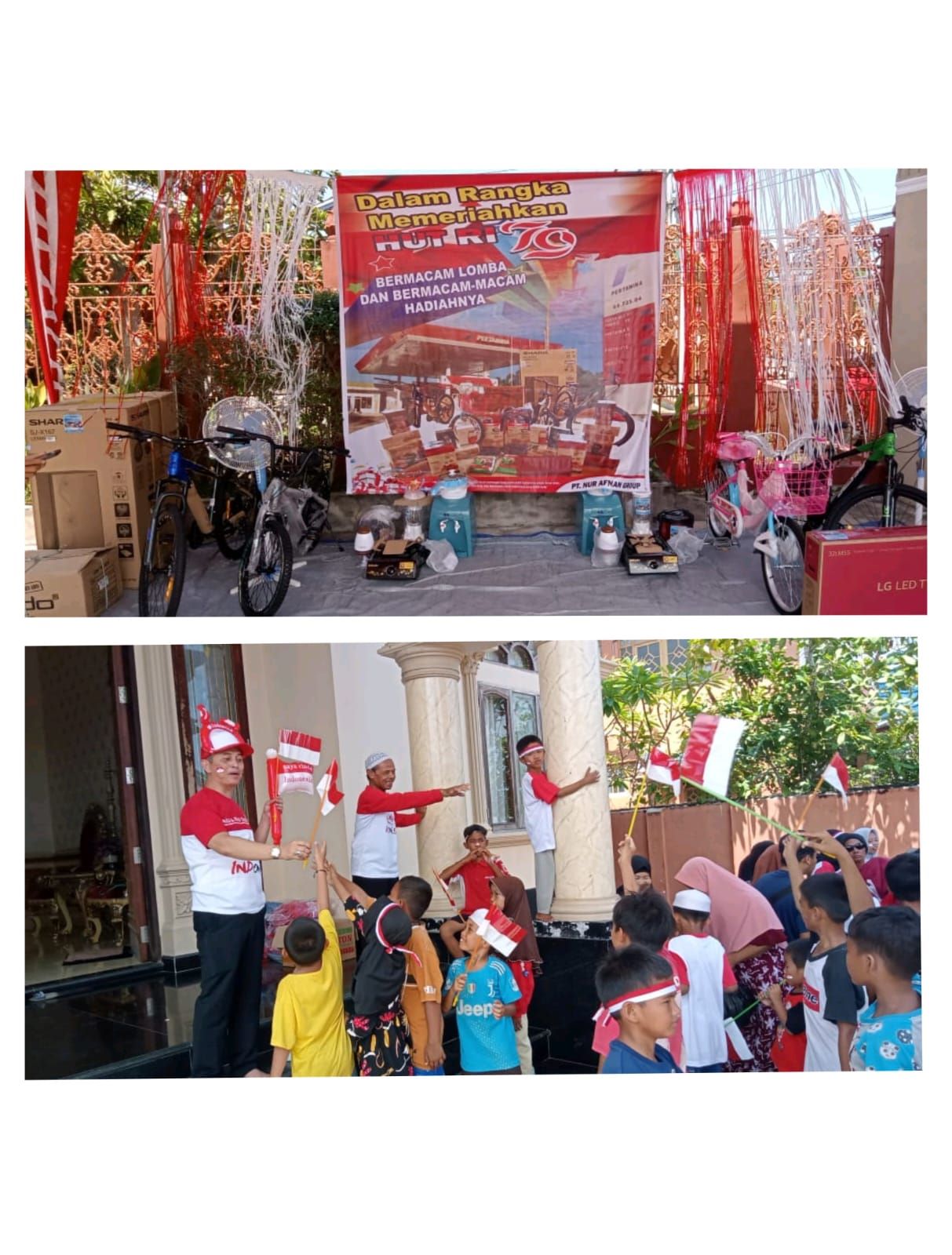 Kemeriahan HUT RI ke-79 di Jalan Barito Kapuas, Lomba dan Panjat Pinang Meriahkan Perayaan