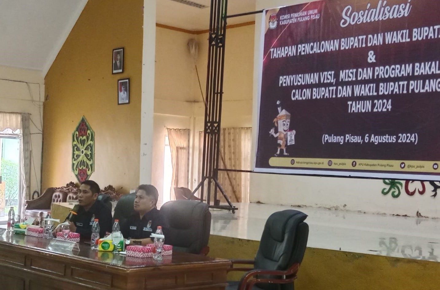 Ketua KPU Pulang Pisau H Roby Hudin Minta Bakal Calon Bupati dan Wakil Bupati Menyusun Visi Misi Sesuai RPJMD