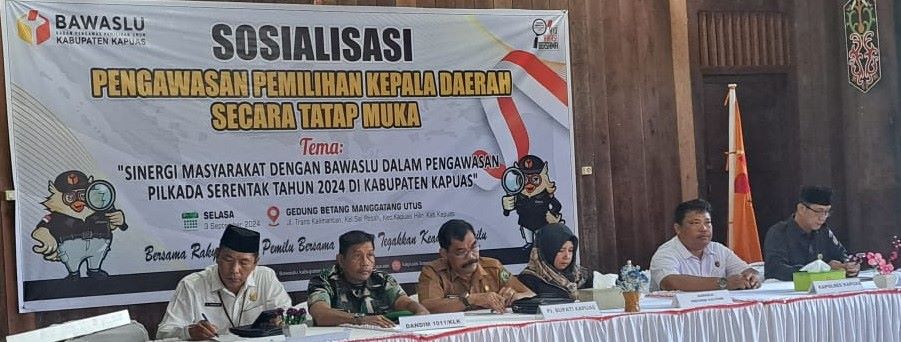 Bawaslu Kapuas Adakan Sosialisasi Pengawasan Pilkada Serentak 2024, Sinergi Masyarakat dan Bawaslu untuk Pemilu Bersih