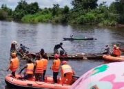 Nahas menimpa Mariman Pedagangan Sayur di Sungai, Setelah Jukung yang di Gunakan Tenggelam