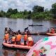 Nahas menimpa Mariman Pedagangan Sayur di Sungai, Setelah Jukung yang di Gunakan Tenggelam