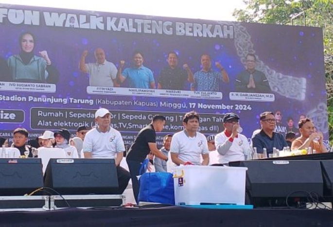 Grup Band RADJA meriahkan HUT Bank Kalteng ke 63 di Kapuas