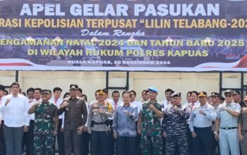 Apel Gabungan Gelar Pasukan Operasi Lilin Talabang 2024 Kapuas digelar di Mapolres Kapuas