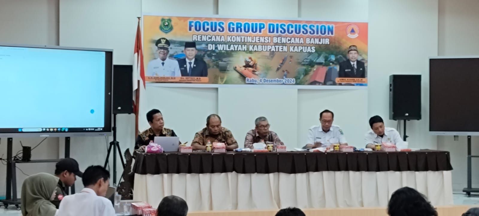 BPBD Kapuas Gelar FGD Penanganan dan Penanggulangan Banjir di Kapuas