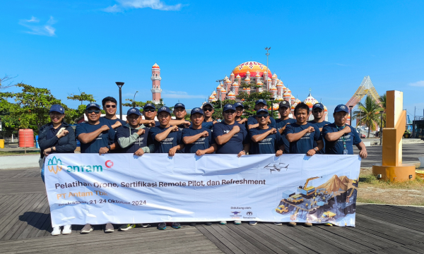 Terra Drone Indonesia Tingkatkan Kompetensi Karyawan ANTAM Lewat Pelatihan Remote Pilot