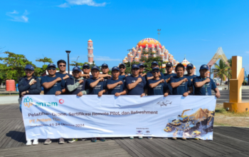 Terra Drone Indonesia Tingkatkan Kompetensi Karyawan ANTAM Lewat Pelatihan Remote Pilot