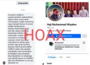 Akun Facebook Palsu Mengatasnamakan H M Wiyatno, Korban Laporkan ke Pihak Berwenang