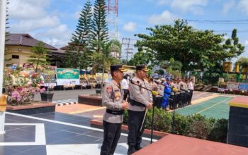 Kedatangan Pejabat Kapolres Kapuas yang Baru, disambut Acara Potong Pantan