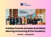 Puluhan Peserta Antusias Ikuti Diklat Mooring Unmooring di Port Academy