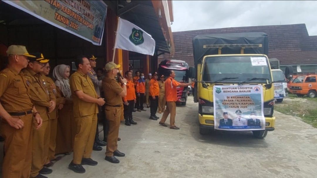 Bantuan Warga Terdampak Banjir di 3 Kecamatan Kab Kapuas diberangkatkan