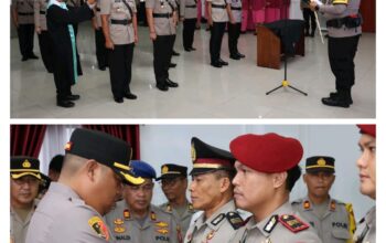 PJU Jajaran Polres Kapuas Terima Jabatan Baru di Polda Kalteng