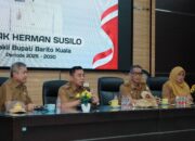 Wakil Bupati Barito Kuala, Herman Susilo, Pimpin Upacara Perdana di Hadapan ASN