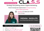 MAXY Academy Gelar Free Day Class: Strategi Storytelling dalam Digital Marketing Bersama Indana Nazulfa