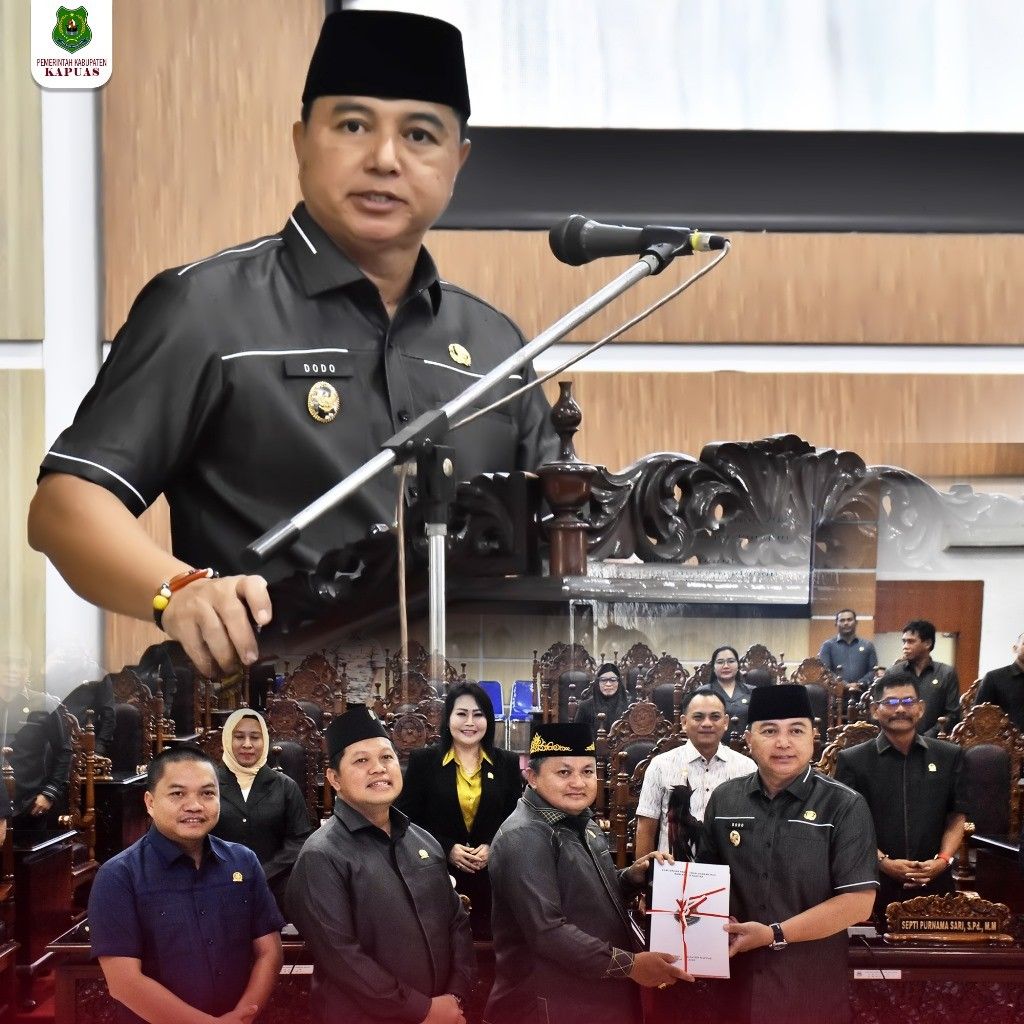 Wakil Bupati Kapuas Sampaikan 6 RAPERDA Tahun “2025” Kepada DPRD Kapuas