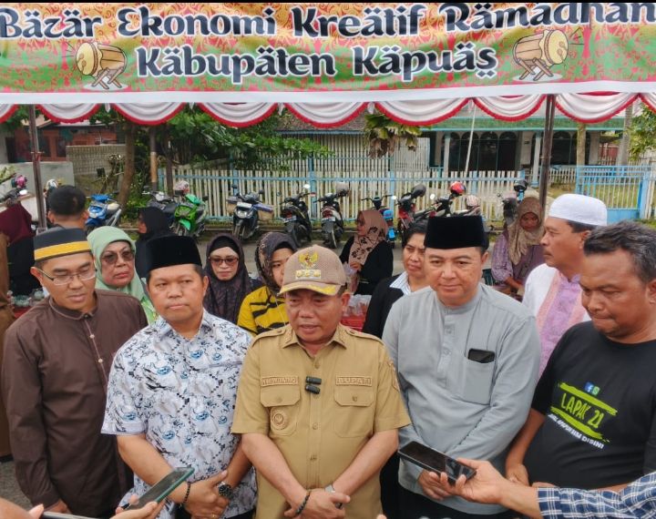 Bupati Kapuas Apresiasi Antusias pelaku UMKM “Bazar Ramadan”