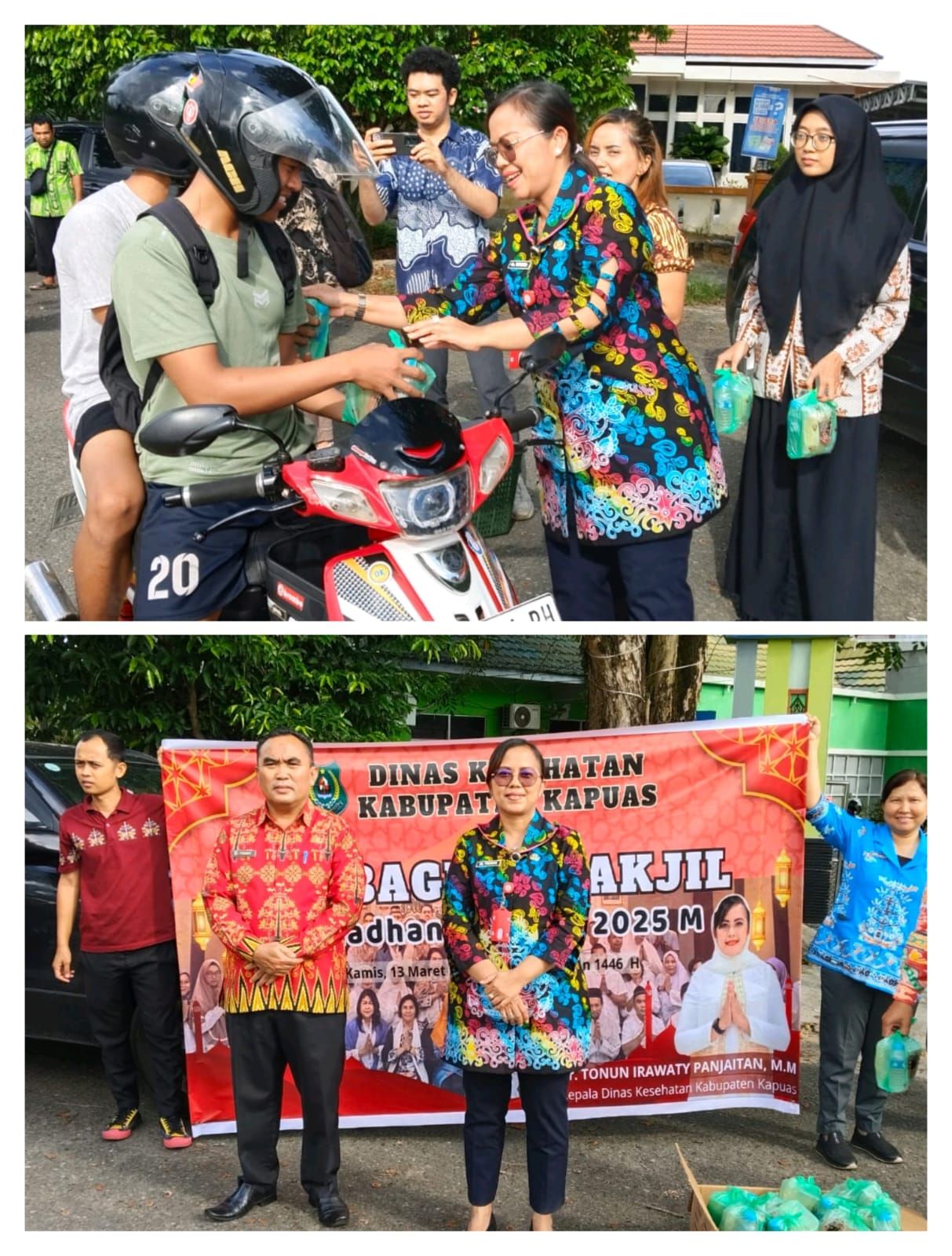 Aksi Sosial Peduli Ramadhan 1446 H, Dinkes Kapuas Bagikan Takjil “Ini Harapan Kadinkes-dr Tonun”