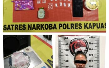 Polres Kapuas Ungkap Kasus Narkotika Jenis Sabu, Satu Tersangka Diamankan