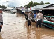 Polres Kapuas Pantau Langsung Lokasi Banjir di Bukit Batu