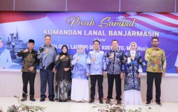 Wakil Bupati Barito Kuala Hadiri Pisah Sambut Komandan Lanal Banjarmasin