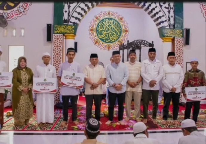 Awali Safari Ramadhan,Bupati Kapuas Temui Warga di Masjid Sirajul Huda, Saka Batur Kecamatan Kapuas Hilir