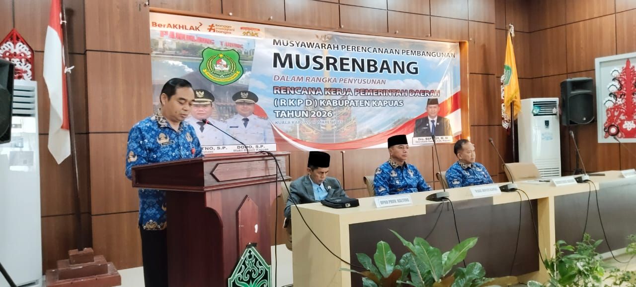 Plt Kepala Bapellitbangda Kapuas Sampaikan Sasaran Musrenbang RKPD 2026 Kabupaten Kapuas