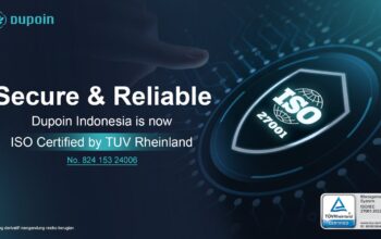 Keamanan Terjamin! Dupoin Kantongi Sertifikasi ISO 27001:2022  dari TUV Rheinland