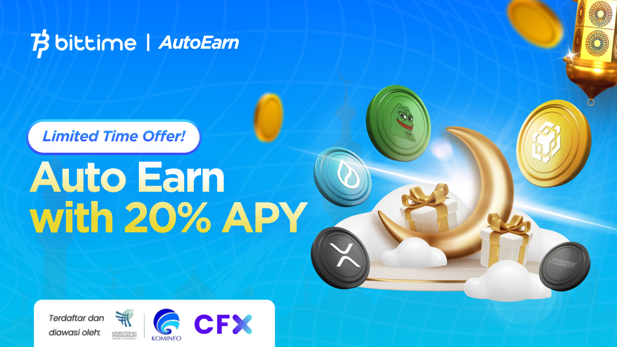 Bittime Hadirkan Ramadan Auto Earn Festival, Nabung Kripto dan Nikmati Hingga 20% APY