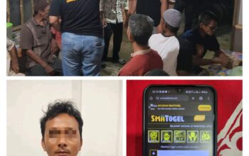 Pelaku Judi Online Ditangkap di Tamban Catur, Polres Kapuas Sita Barang Bukti