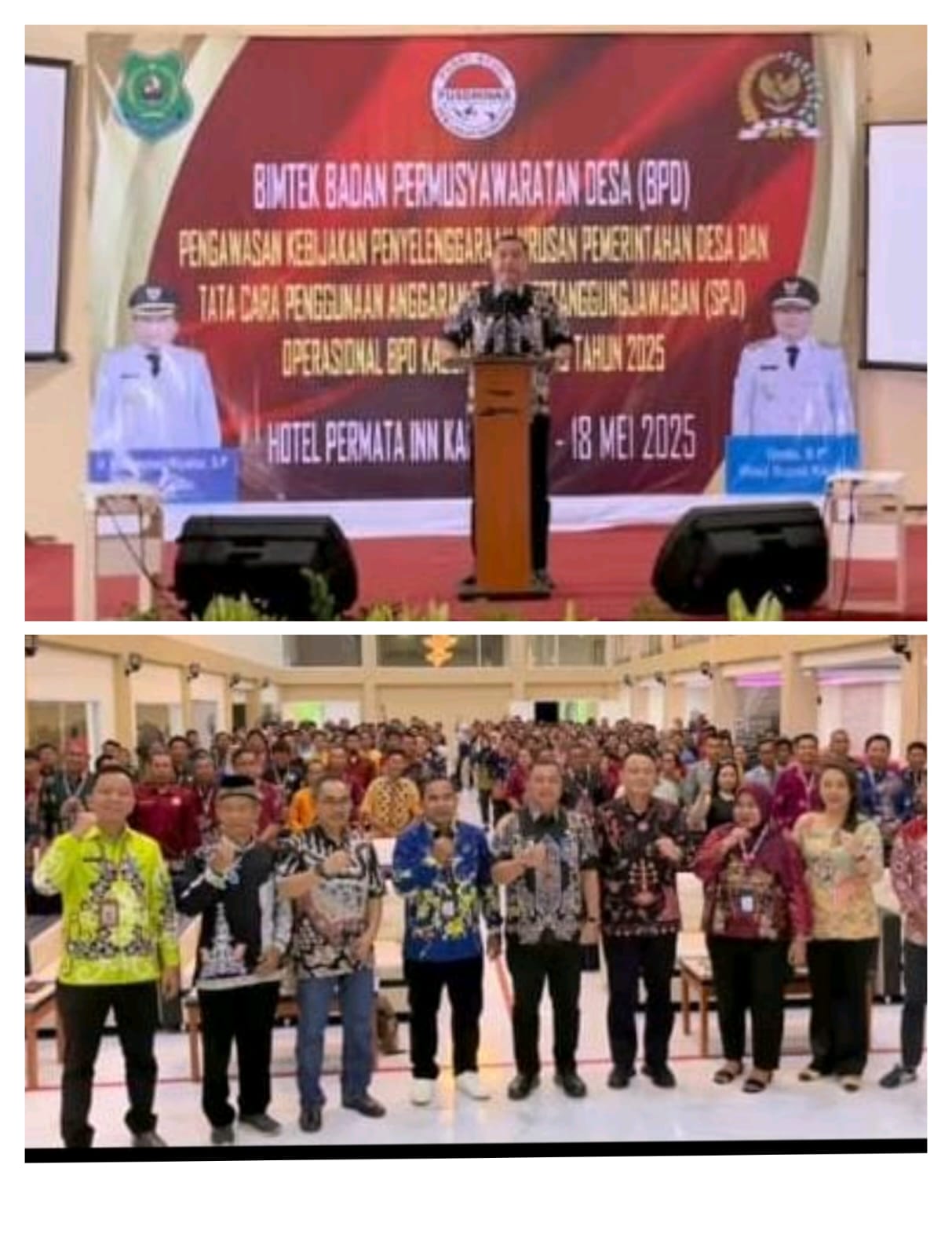 Wakil Bupati Kapuas Resmikan BIMTEK BPD se Kabupaten Kapuas Dorong Penguatan Peran Strategis Desa