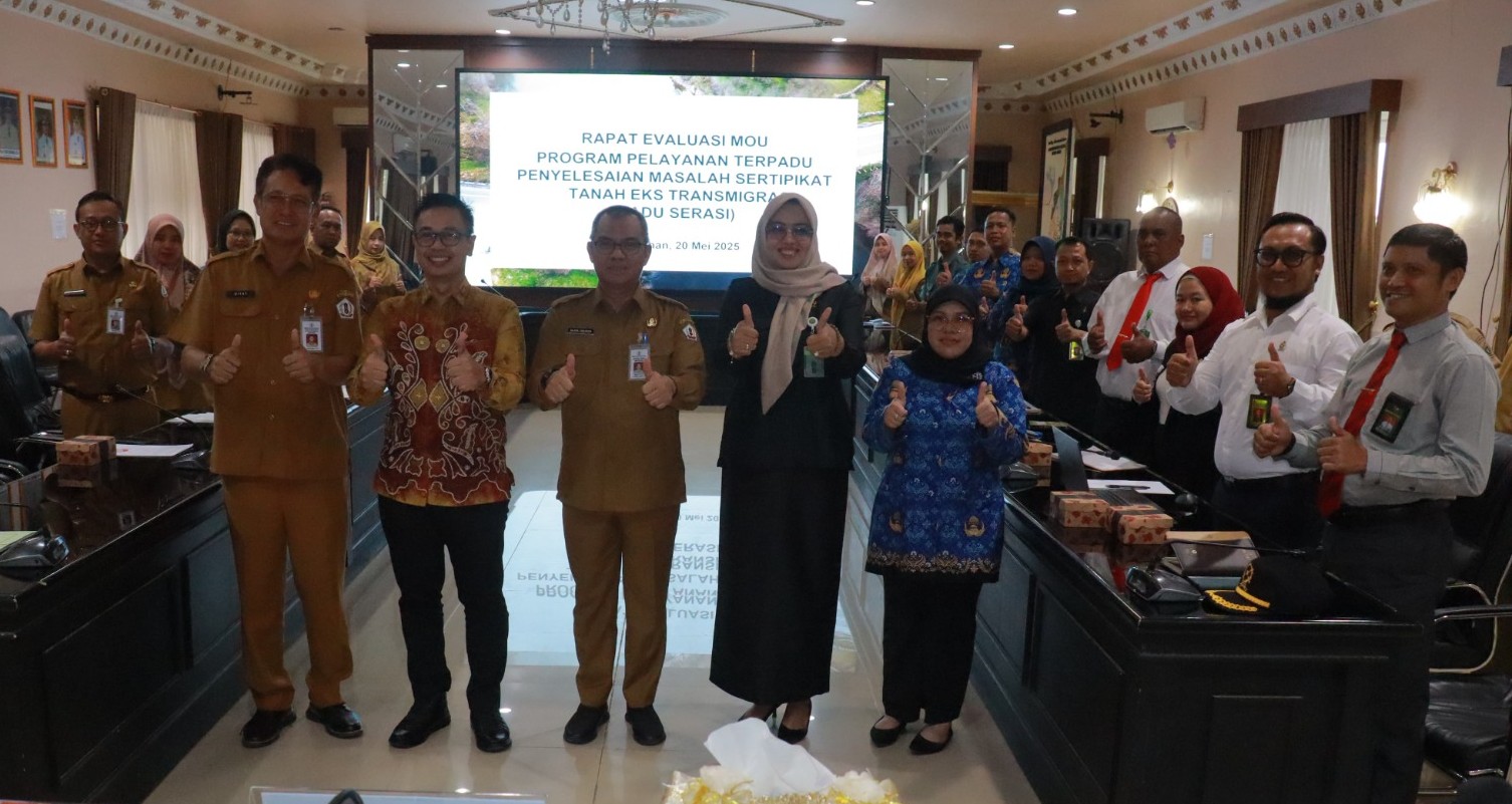 Pemkab Barito Kuala Tinjau Capaian Penyelesaian Sertifikat Tanah Eks Transmigrasi