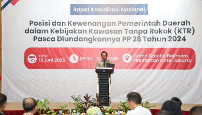 Optimalkan Kualitas Kesehatan Masyarakat, Mendagri Minta Pemda Susun Perda KTR
